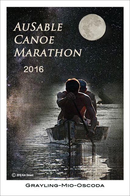 2016 AuSable Canoe Marathon Poster