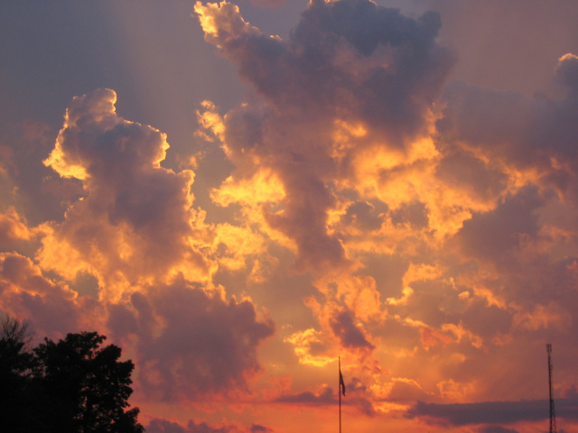 Fire Sky Over Grayling